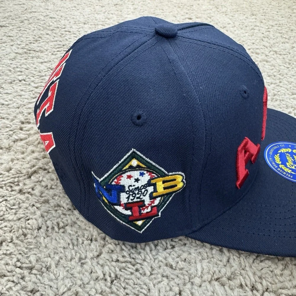Atlanta Black Crackers Hat City Arch Youth Snapback Rings & Crwns NLB Side Patch